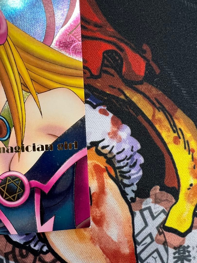 Yu-Gi-Oh Dungeon Dice Monsters Black Magician Girl card pink background Ultimate Rare with gold text