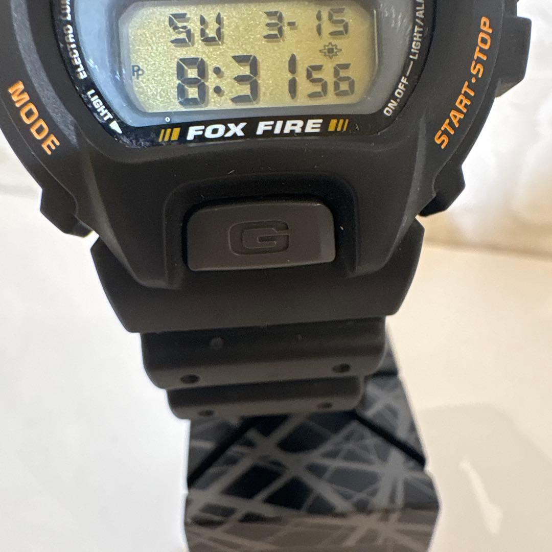 Casio G-Shock DW-6900 Foxfire Men's Watch 1995 Model Black Rubber Band Japan Import