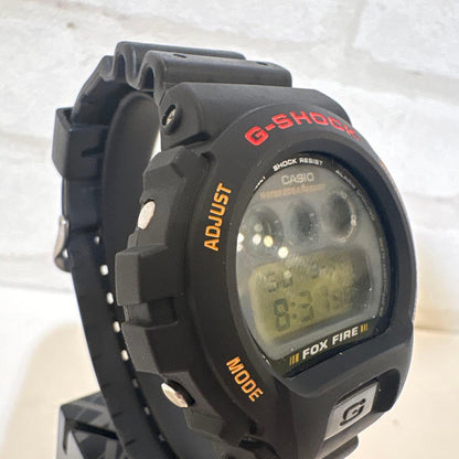 Casio G-Shock DW-6900 Foxfire Men's Watch 1995 Model Black Rubber Band Japan Import