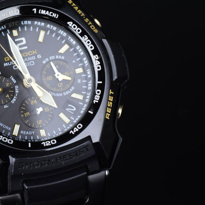 Casio G-Shock Gravitymaster GW-2000BGD-1AJF Radio Solar Metal Band Black and Gold — Japan Import