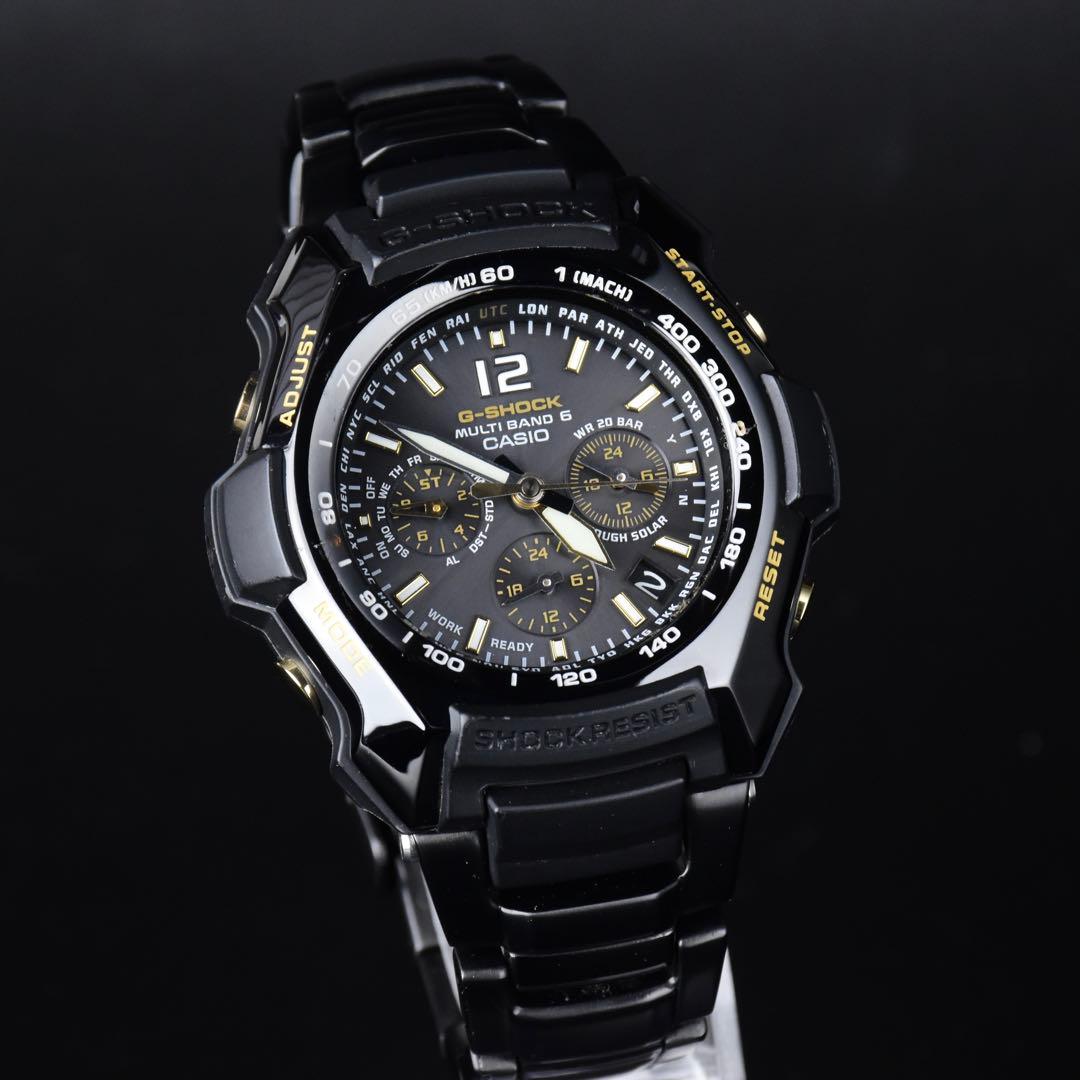 Casio G-Shock Gravitymaster GW-2000BGD-1AJF Radio Solar Metal Band Black and Gold — Japan Import