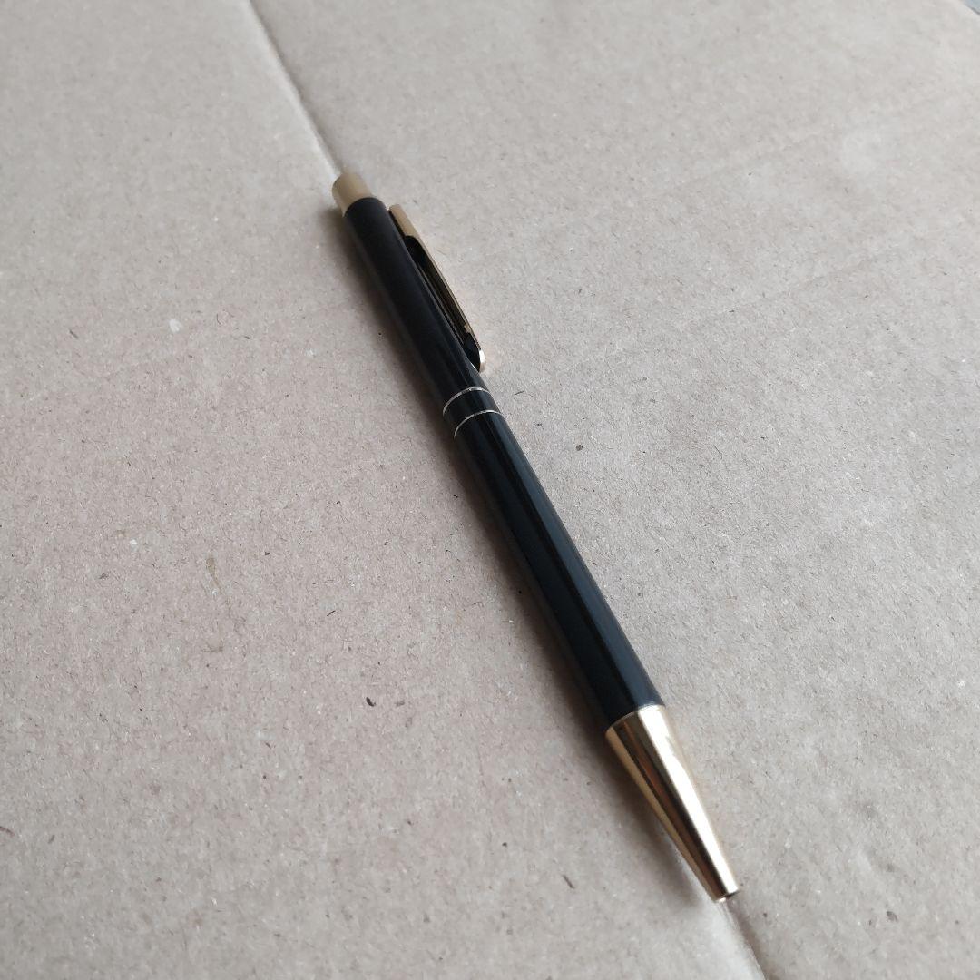 Daks Simpson London black ballpoint pen with replacement ink refill and Sailor compatible cartridge
