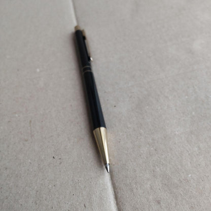 Daks Simpson London black ballpoint pen with replacement ink refill and Sailor compatible cartridge