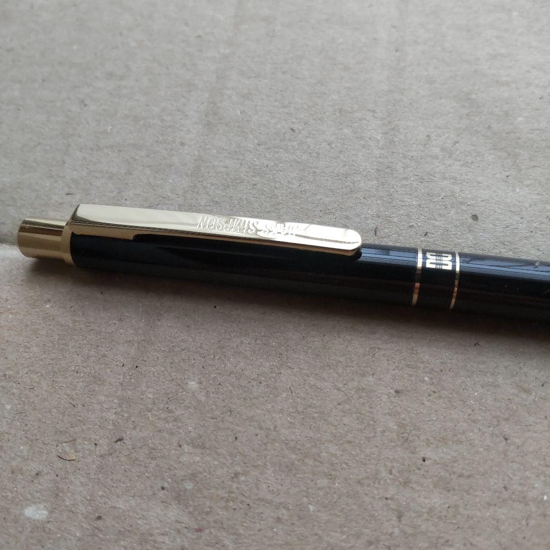 Daks Simpson London black ballpoint pen with replacement ink refill and Sailor compatible cartridge