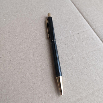 Daks Simpson London black ballpoint pen with replacement ink refill and Sailor compatible cartridge