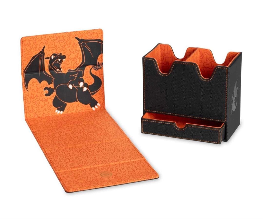 Pokemon Center exclusive Heatran double deck case with 2 deck boxes in shrink wrap