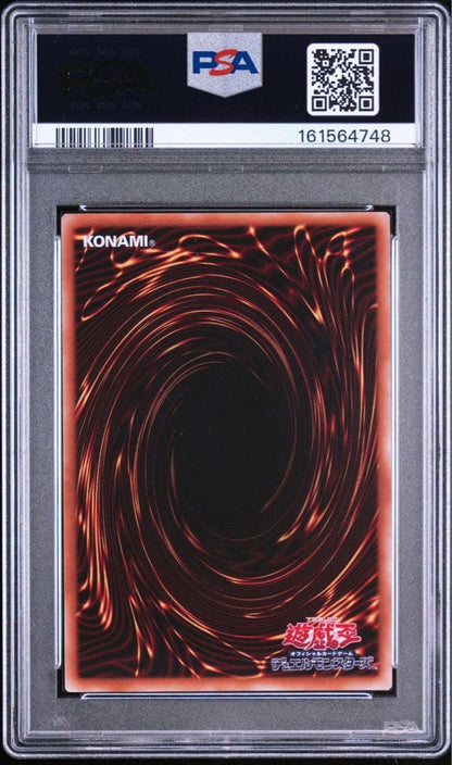 Ule's Winged King Dragon black sumi ink mini hanging scroll graded PSA 10, Japan import, displayed on white background