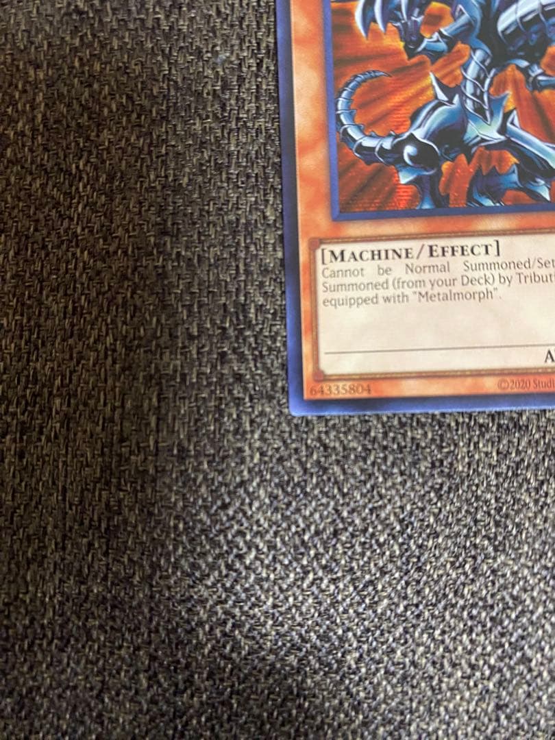 Seiko Red Eyes Black Metal Dragon 25th Anniversary English Blue collectible card with red, black, and blue colors