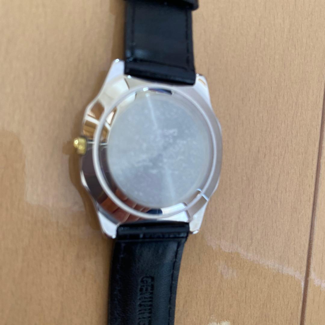 Casio Analog Quartz Watch with Gold Dial and Leather Band — Japan Import