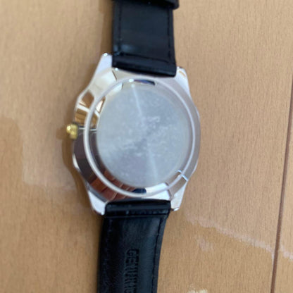Casio Analog Quartz Watch with Gold Dial and Leather Band — Japan Import