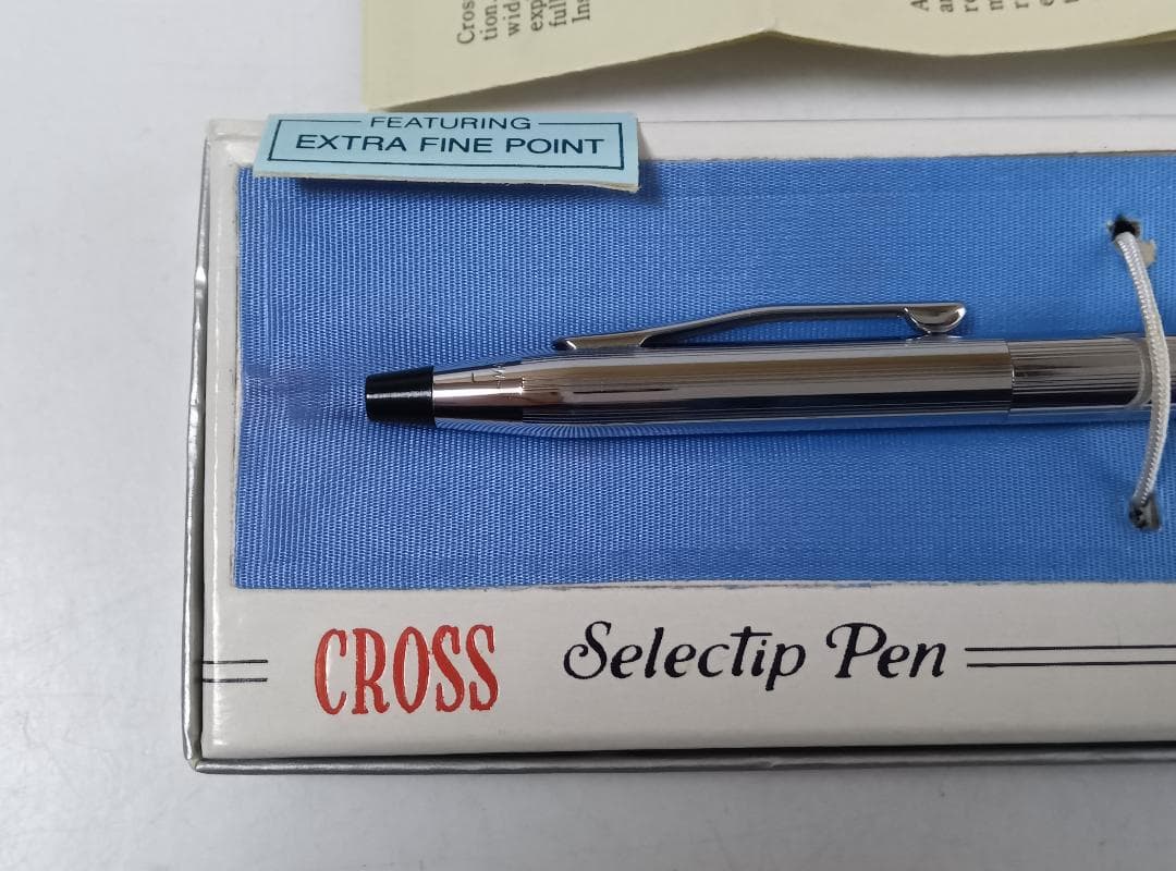 Blue Cross ballpoint pen approximately 5.3 inches long with packaging box