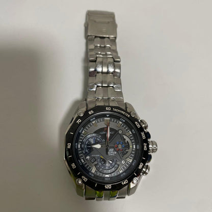 Red Bull Casio Silver and Black Watch Model 5147 with Stainless Steel Band — Japan Import