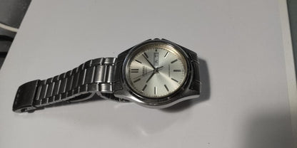 Casio Silver Analog Watch with Date Function