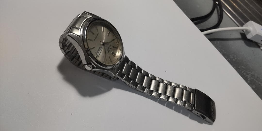 Casio Silver Analog Watch with Date Function