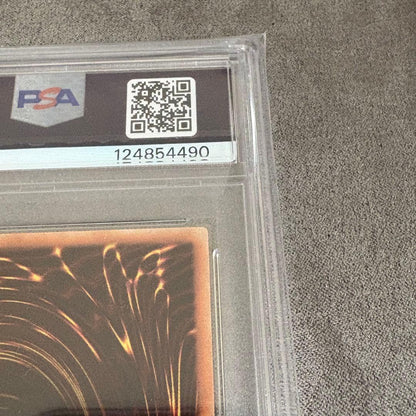 Yu-Gi-Oh Blue-Eyes White Dragon Premium Gold Rare PSA 10 graded card in protective packaging