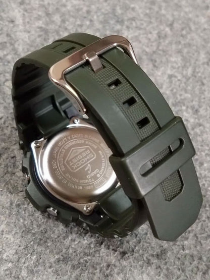 Casio G-Shock Tough Solar AWG-M100A-3AJF Overseas Model Gold and Khaki Watch