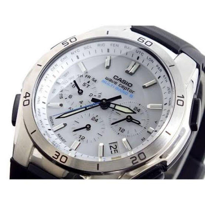 Casio Wave Ceptor Radio Solar Watch White Japanese Domestic Model