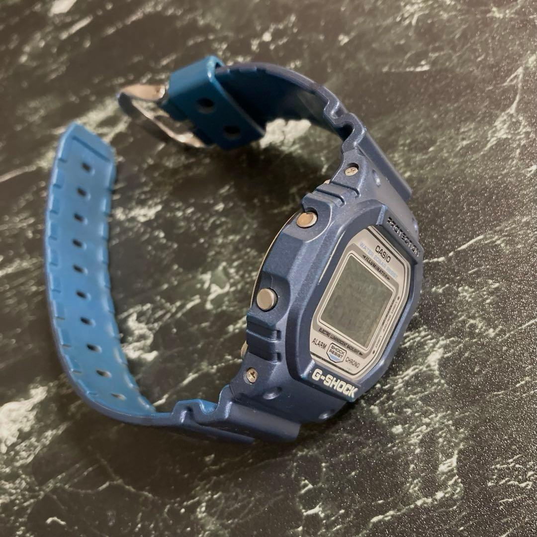 Casio G-Shock DW-5600M Navy Metallic Square Watch 200m Water Resistant Japan Import