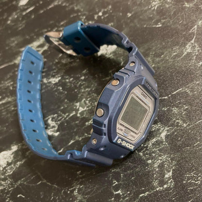 Casio G-Shock DW-5600M Navy Metallic Square Watch 200m Water Resistant Japan Import