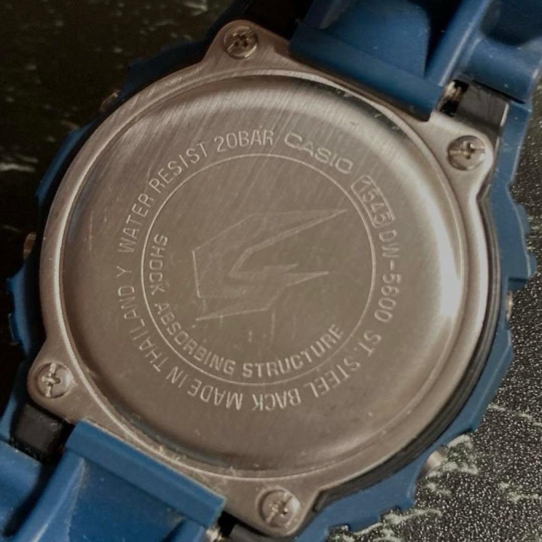 Casio G-Shock DW-5600M Navy Metallic Square Watch 200m Water Resistant Japan Import