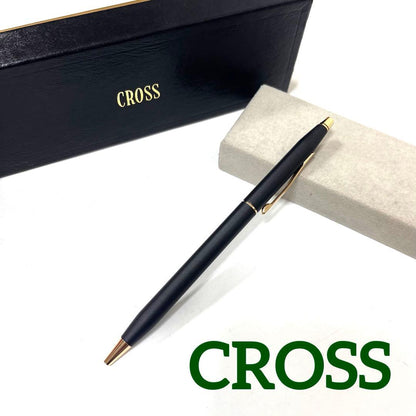 Cross Classic Century Black Ballpoint Pen - Black Ink, Gold Cap, Used — Japan Import