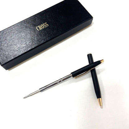 Cross Classic Century Black Ballpoint Pen - Black Ink, Gold Cap, Used — Japan Import