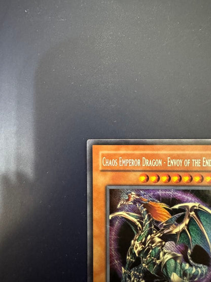 1st Edition Yu-Gi-Oh Chaos Emperor Dragon Envoy of the End card Japan import old Asia region
