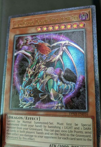 Yu-Gi-Oh English Chaos Emperor Dragon Envoy of the End Ultimate Rare card EU version showing front side