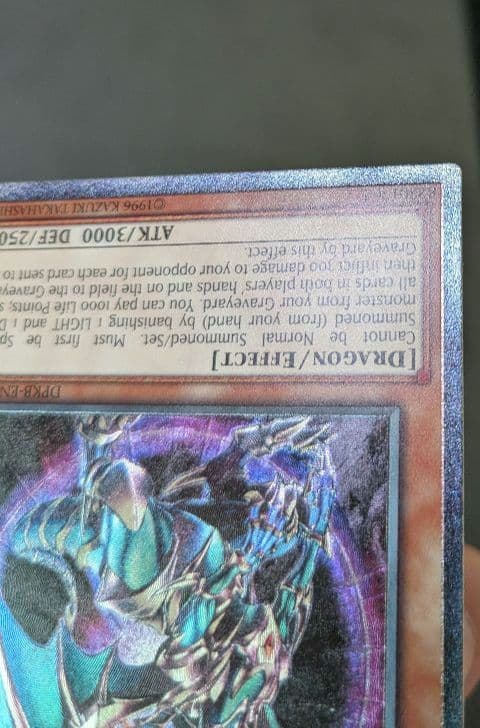 Yu-Gi-Oh English Chaos Emperor Dragon Envoy of the End Ultimate Rare card EU version showing front side