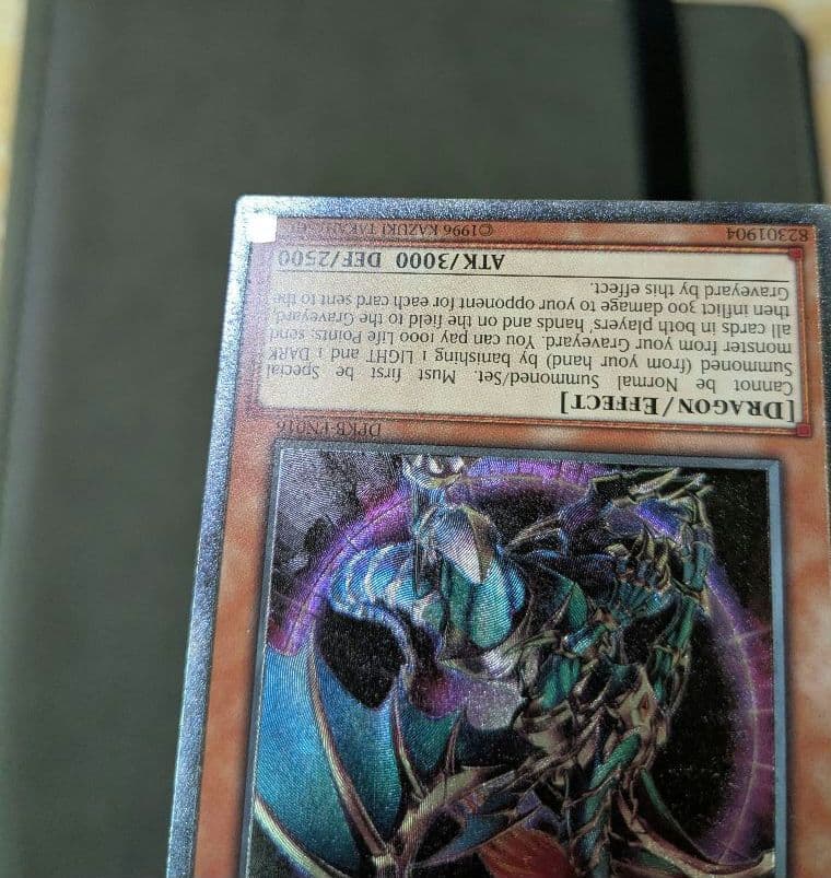 Yu-Gi-Oh English Chaos Emperor Dragon Envoy of the End Ultimate Rare card EU version showing front side