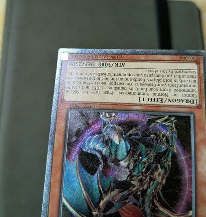Yu-Gi-Oh English Chaos Emperor Dragon Envoy of the End Ultimate Rare card EU version showing front side