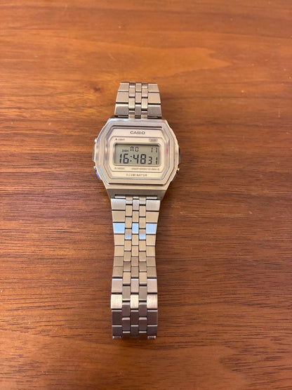 Casio A1000A-7JF Digital Watch Silver Japan Import