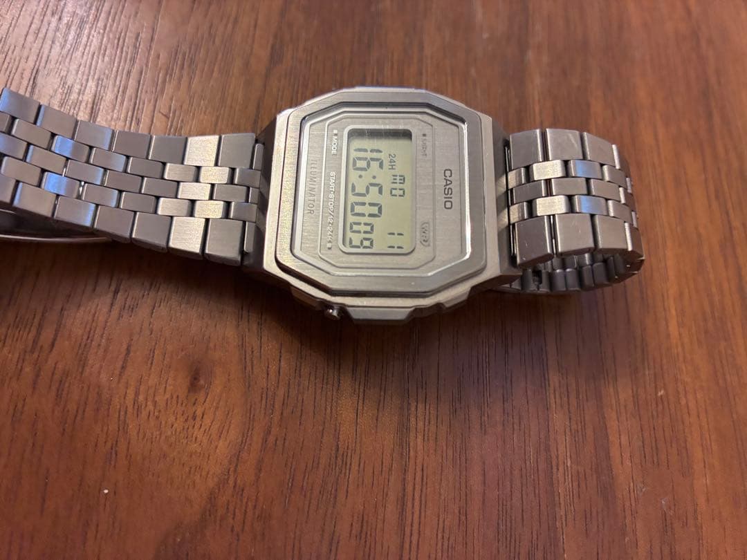 Casio A1000A-7JF Digital Watch Silver Japan Import