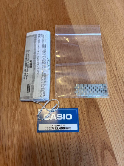 Casio A1000A-7JF Digital Watch Silver Japan Import
