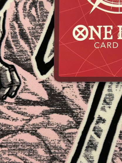 One Piece Monkey D. Luffy OP09-061 Leader Parallel Card from the OP-09 New Emperor series in protective sleeve