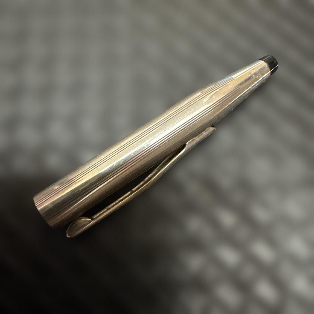 Cross vintage sterling silver ballpoint pen with black ink, used condition, no box or bag