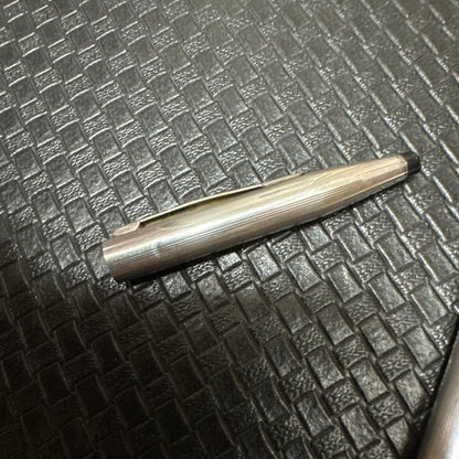 Cross vintage sterling silver ballpoint pen with black ink, used condition, no box or bag