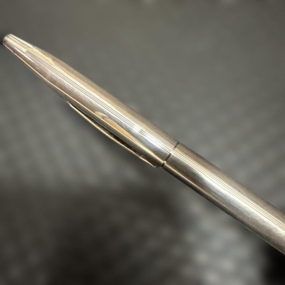 Cross vintage sterling silver ballpoint pen with black ink, used condition, no box or bag