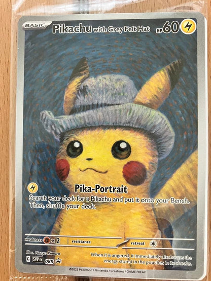 Unopened Gogh Pikachu Promo SVP EN 085 Japanese promotion card with visible front design and condition details