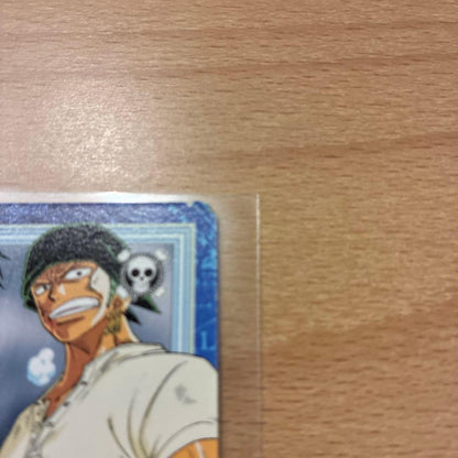 One Piece Carddass Hyper Battle card showing Luffy and Zoro, model S84 from Japan