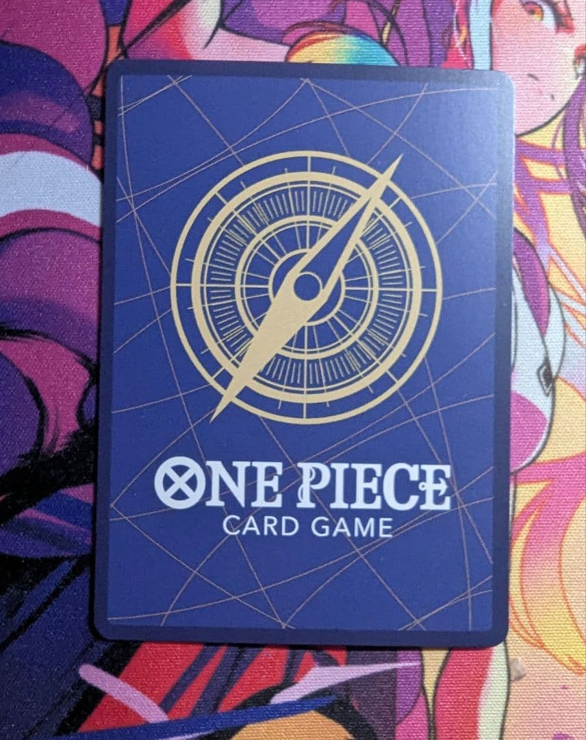 Bandai One Piece Monkey D. Luffy SR Card 001 trading card from ST26-005 series showing Whole Cake Island scene