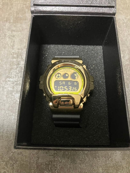 Casio G-Shock GM-6900G-9JF Digital Watch with Gold Metal Bezel and Black Resin Band — Japan Import