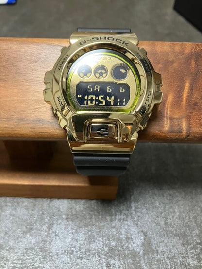 Casio G-Shock GM-6900G-9JF Digital Watch with Gold Metal Bezel and Black Resin Band — Japan Import