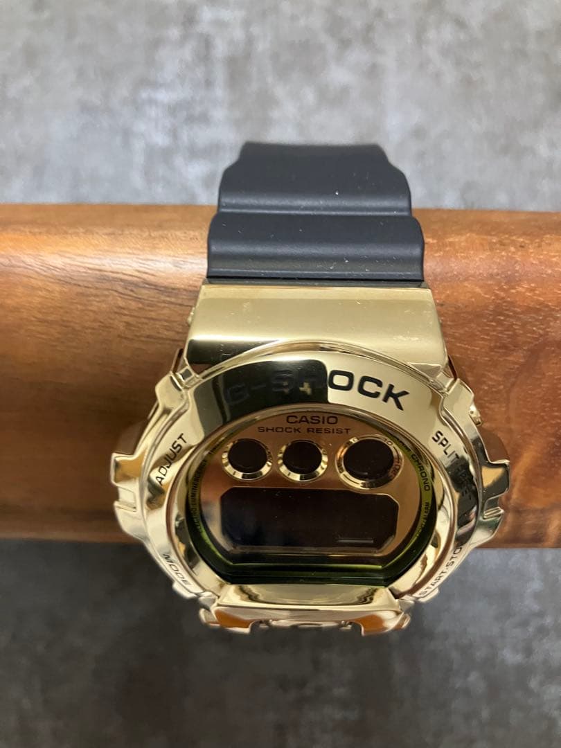 Casio G-Shock GM-6900G-9JF Digital Watch with Gold Metal Bezel and Black Resin Band — Japan Import