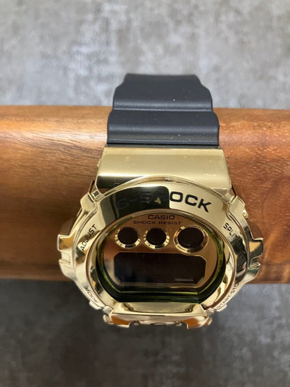 Casio G-Shock GM-6900G-9JF Digital Watch with Gold Metal Bezel and Black Resin Band — Japan Import