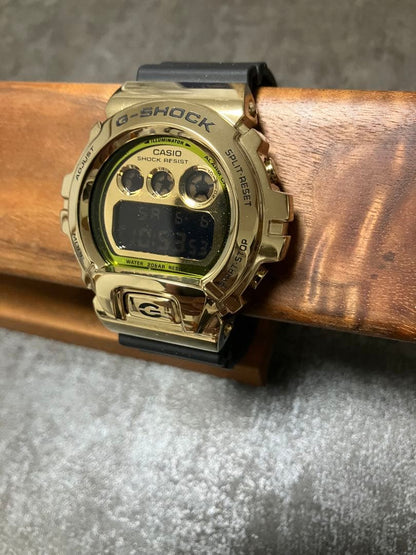 Casio G-Shock GM-6900G-9JF Digital Watch with Gold Metal Bezel and Black Resin Band — Japan Import