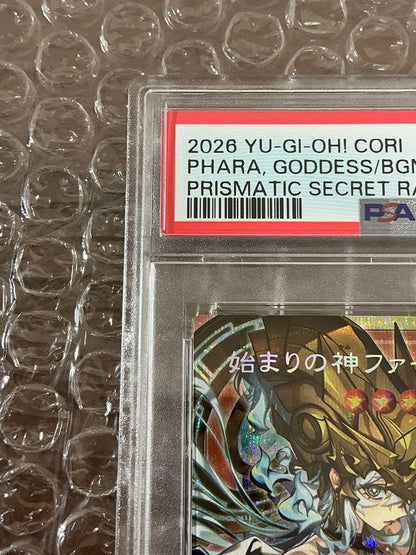 Yugioh The Beginning of the God Fara Overframe Prisma PSA 10 collectible card Japan import