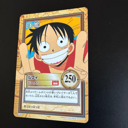 One Piece Carddass Hyper Battle C289 Luffy Peace trading card in good condition from Japan import