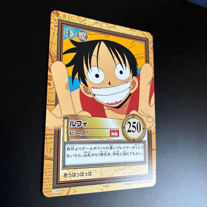 One Piece Carddass Hyper Battle C289 Luffy Peace trading card in good condition from Japan import