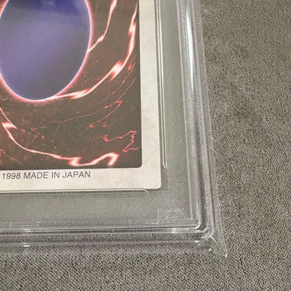 Bandai Yu-Gi-Oh Black Demons Dragon card graded PSA9, Japan import, in mint condition